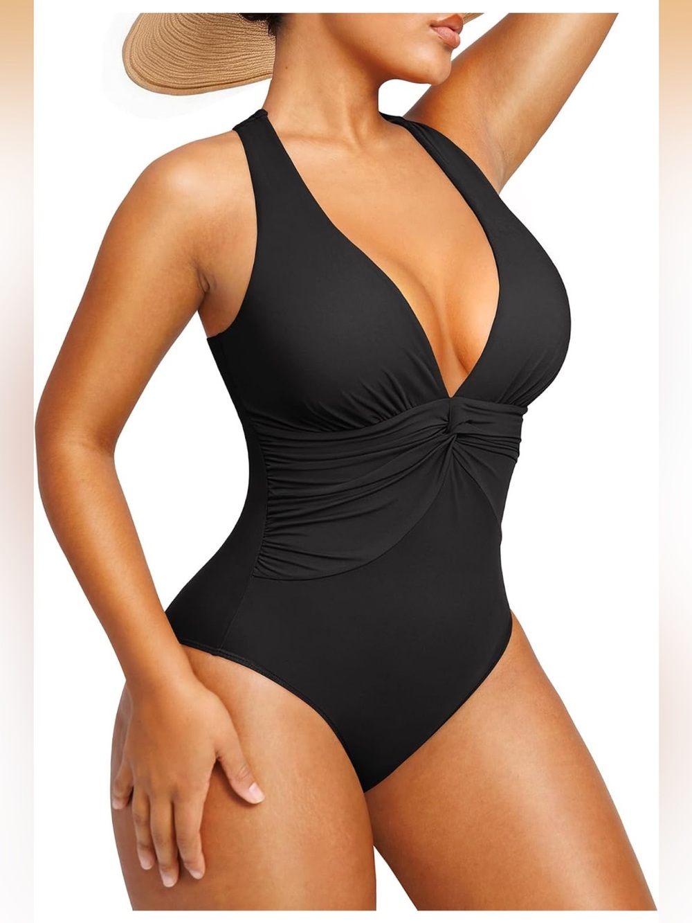 SHAPELLX Tummy Control Swimsuit Criss Cross Back XL. 2423/bb11-3